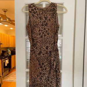Jones New York Vintage Cheetah Print Dress